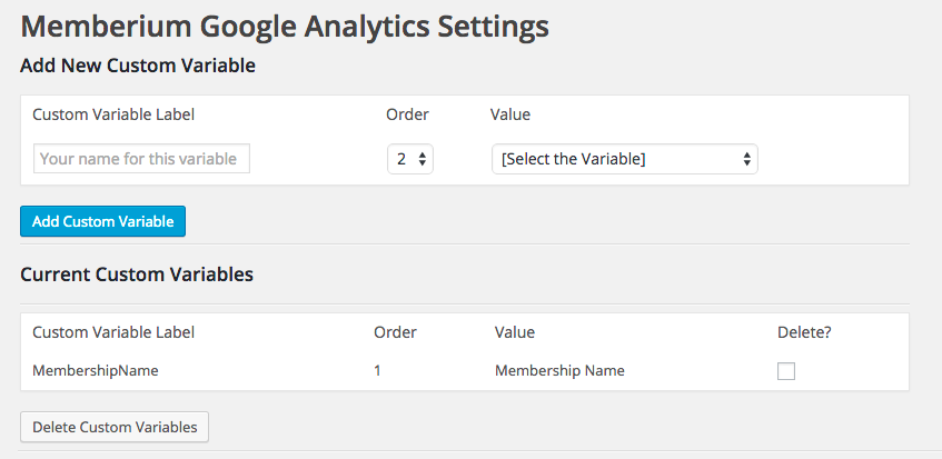 Google Analytics Setup Dashnboard