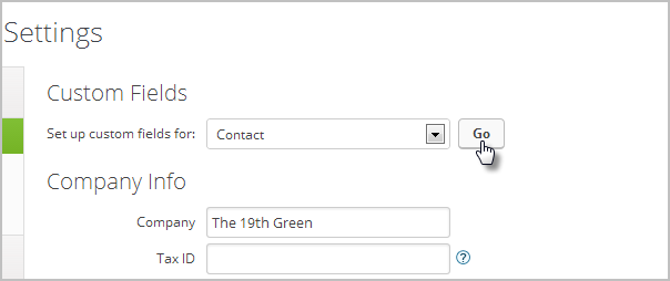 Infusionsoft Custom Fields Step 1