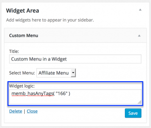 conditional-sidebar-menus-infusionsoft-wordpress