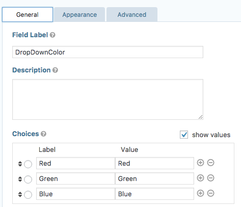 DropdownSettings
