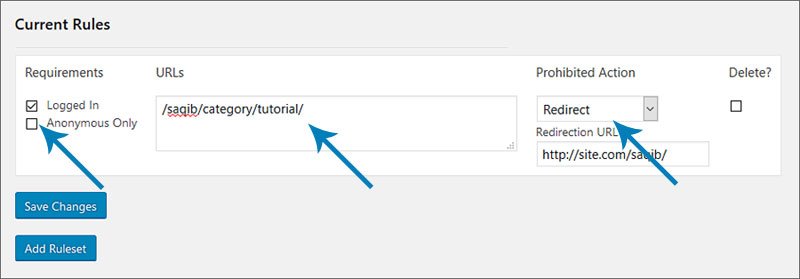 path protect settings