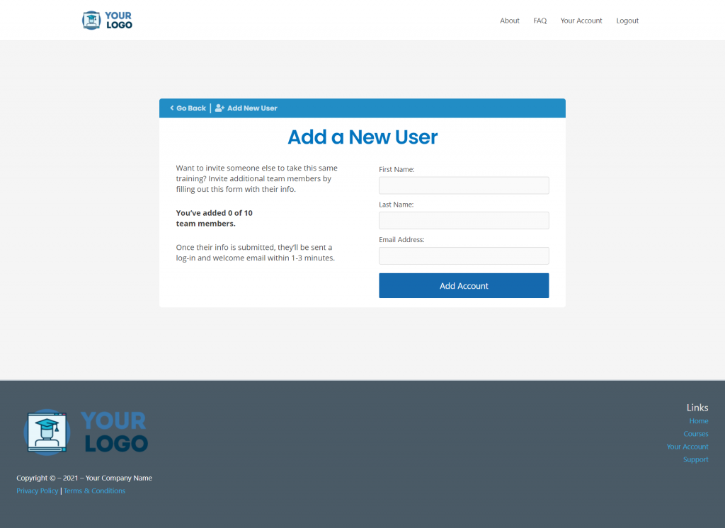 MCC IS Add New User