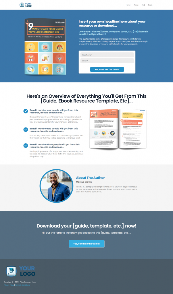 MCC IS Freebie Landing Page