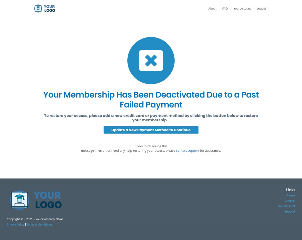 MCC IS Memb Deactivate Pay Fail
